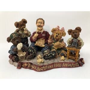Boyds Bears 5th Anniversary Figurine Bearstones Fifth Limited Edition #227803